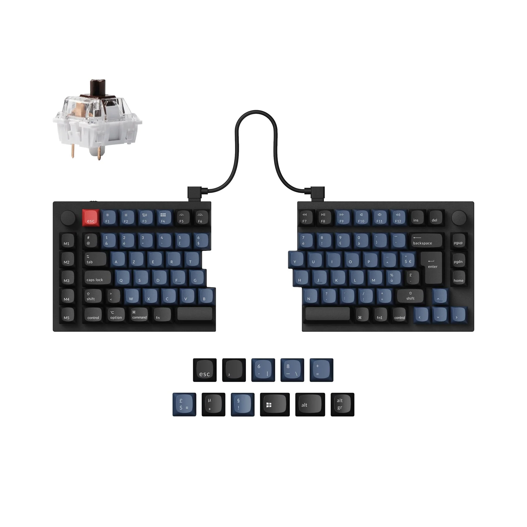 Keychron Q11 QMK Custom Mechanical Keyboard ISO Layout Collection - Image 14