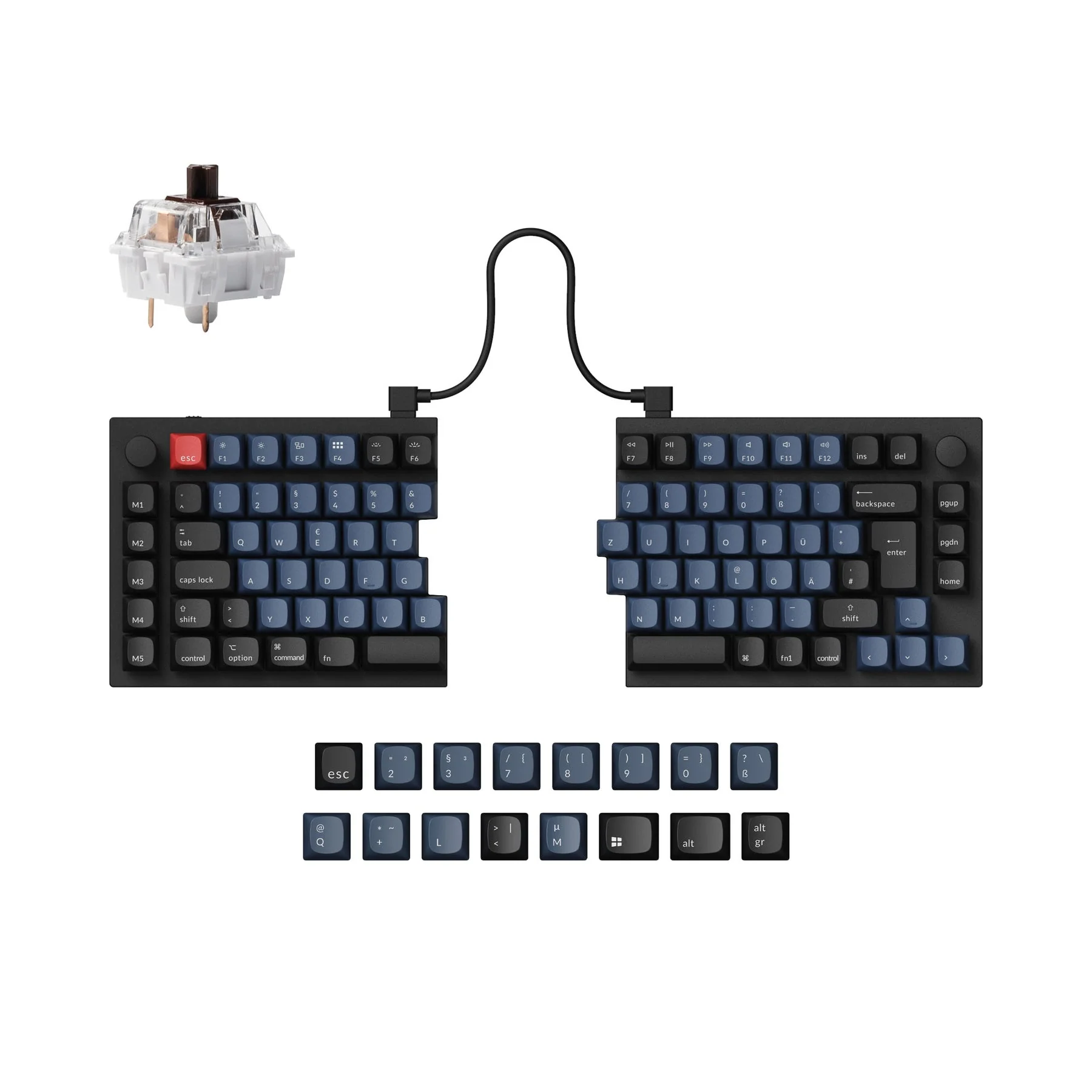 Keychron Q11 QMK Custom Mechanical Keyboard ISO Layout Collection - Image 5