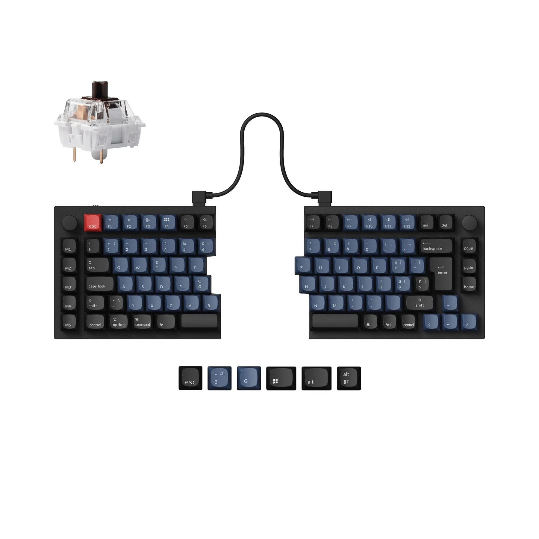 Keychron Q11 QMK Custom Mechanical Keyboard ISO Layout Collection - Image 8