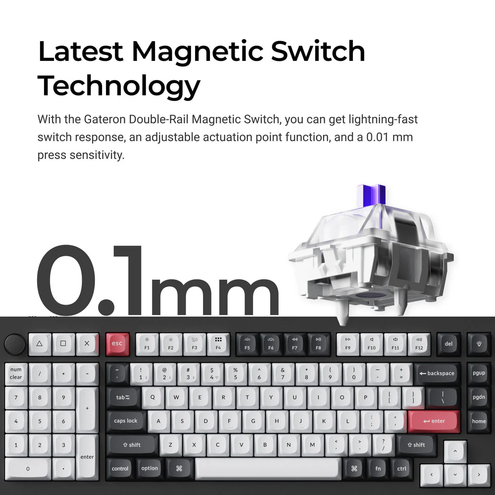 Keychron Q12 HE QMK Wireless Custom Keyboard (US ANSI Layout) - Image 2