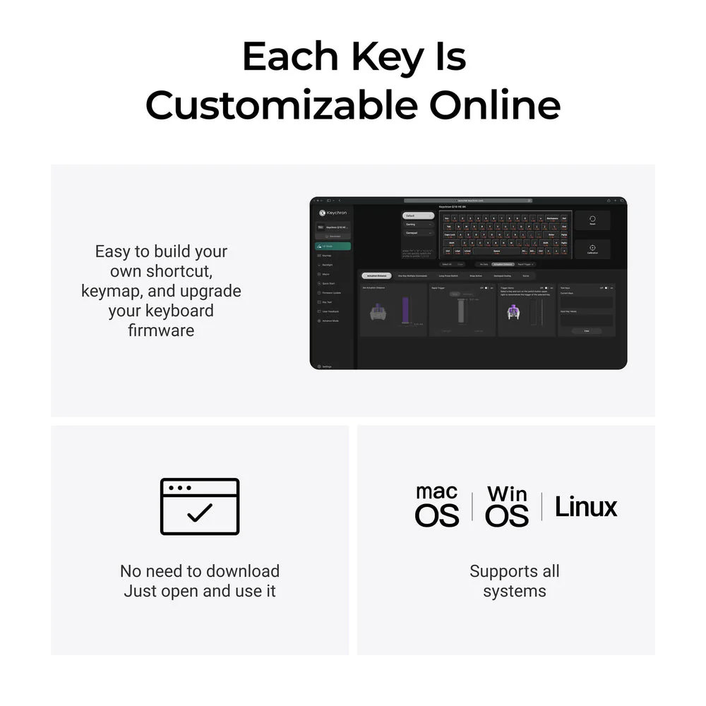 Keychron Q16 HE 8K Wired Magnetic Switch Keyboard (US ANSI Layout) - Image 6