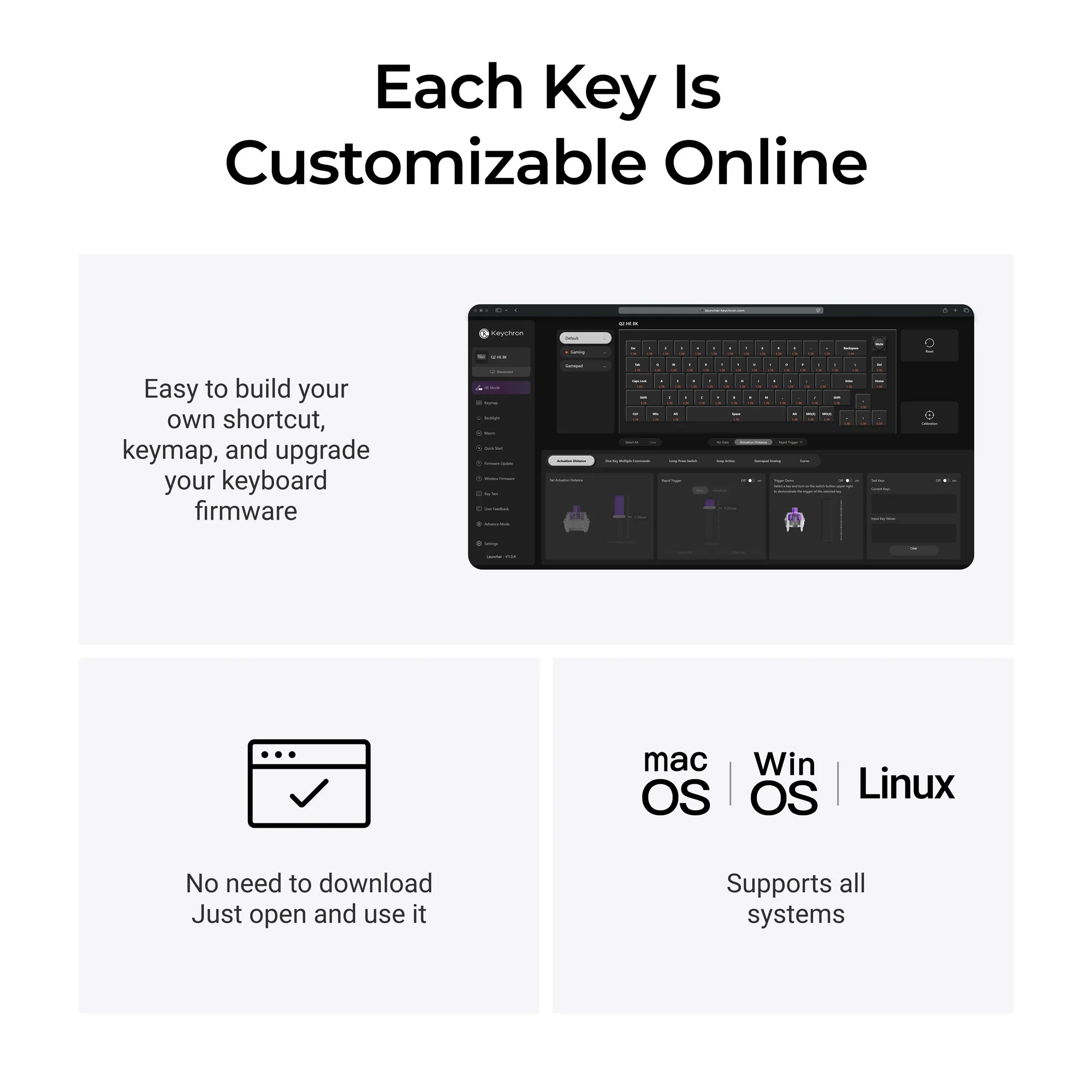 Keychron Q2 HE 8K Wired Magnetic Switch Keyboard (US ANSI Layout) - Image 3
