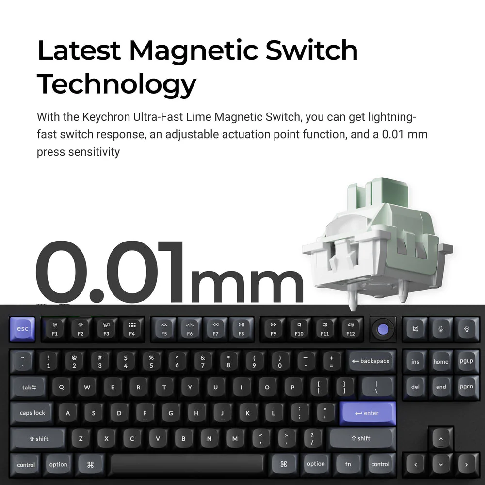 Keychron Q3 HE 8K Wired Magnetic Switch Keyboard (US ANSI Layout) - Image 2