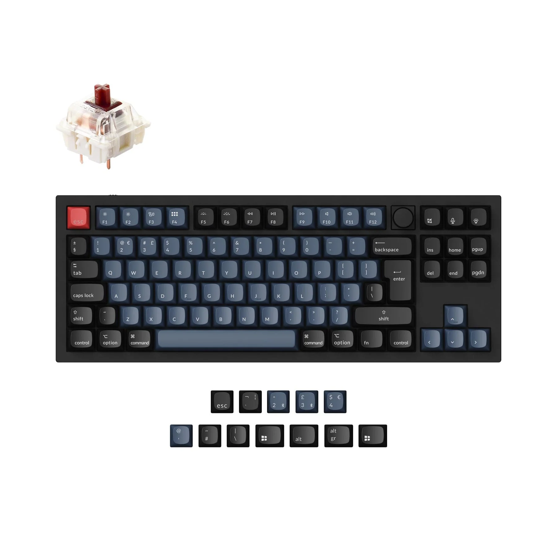 Keychron Q3 QMK Custom Mechanical Keyboard ISO Layout Collection - Image 4