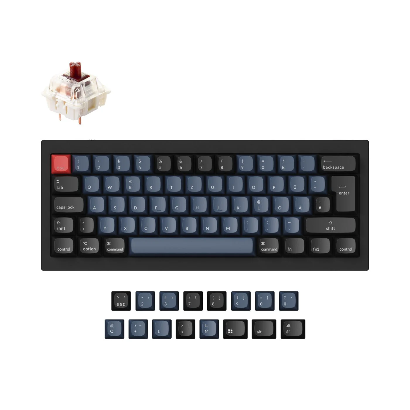 Keychron Q4 QMK Custom Mechanical Keyboard ISO Layout Collection - Image 2