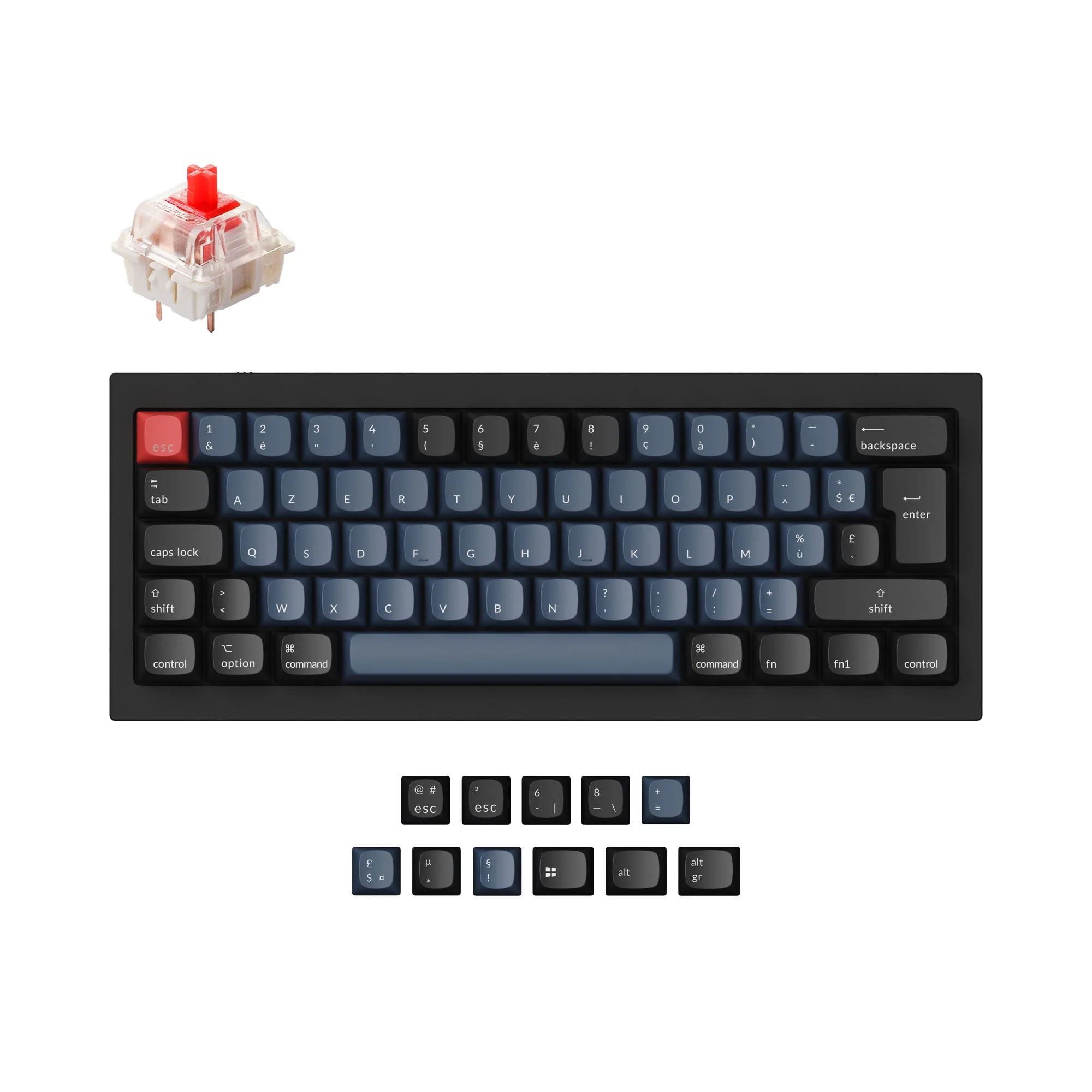 Keychron Q4 QMK Custom Mechanical Keyboard ISO Layout Collection - Image 7