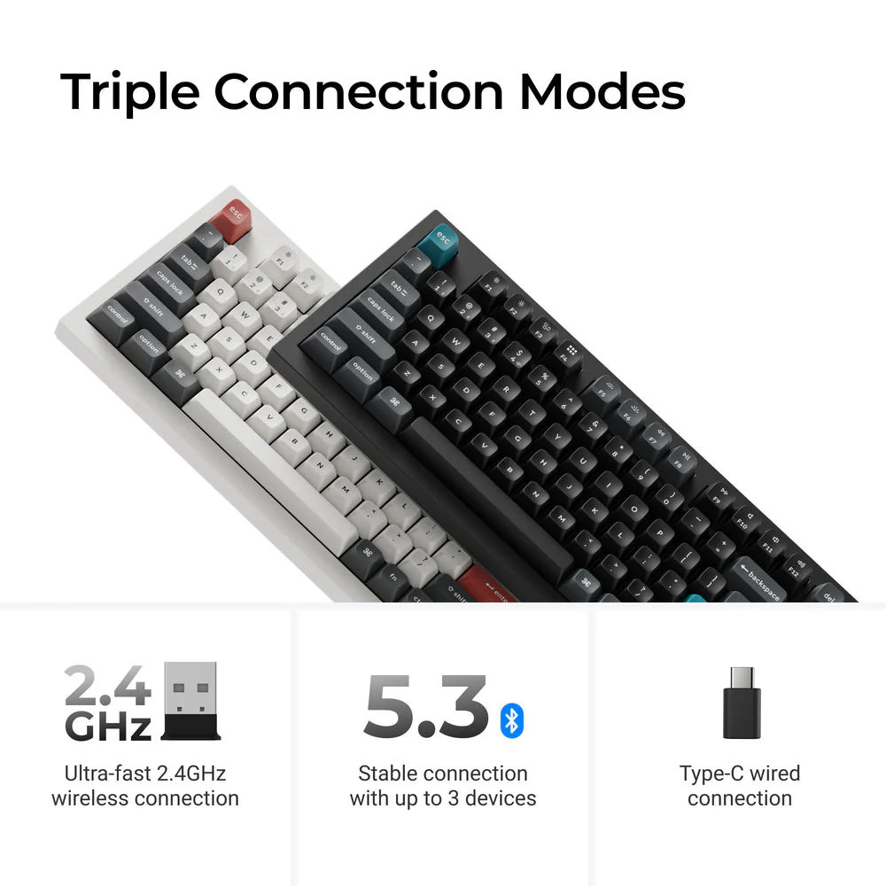Keychron Q5 Ultra 8K Wireless Custom Mechanical Keyboard (US ANSI Layout) - Image 5