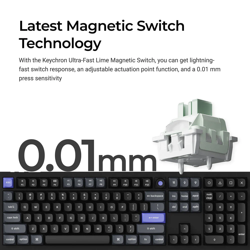 Keychron Q6 HE 8K Wired Magnetic Switch Keyboard (US ANSI Layout) - Image 2