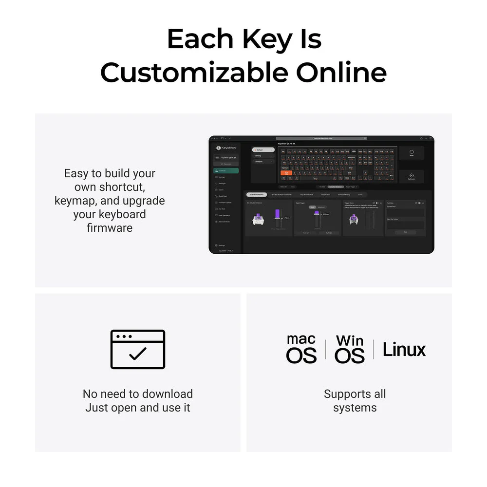 Keychron Q6 HE 8K Wired Magnetic Switch Keyboard (US ANSI Layout) - Image 6