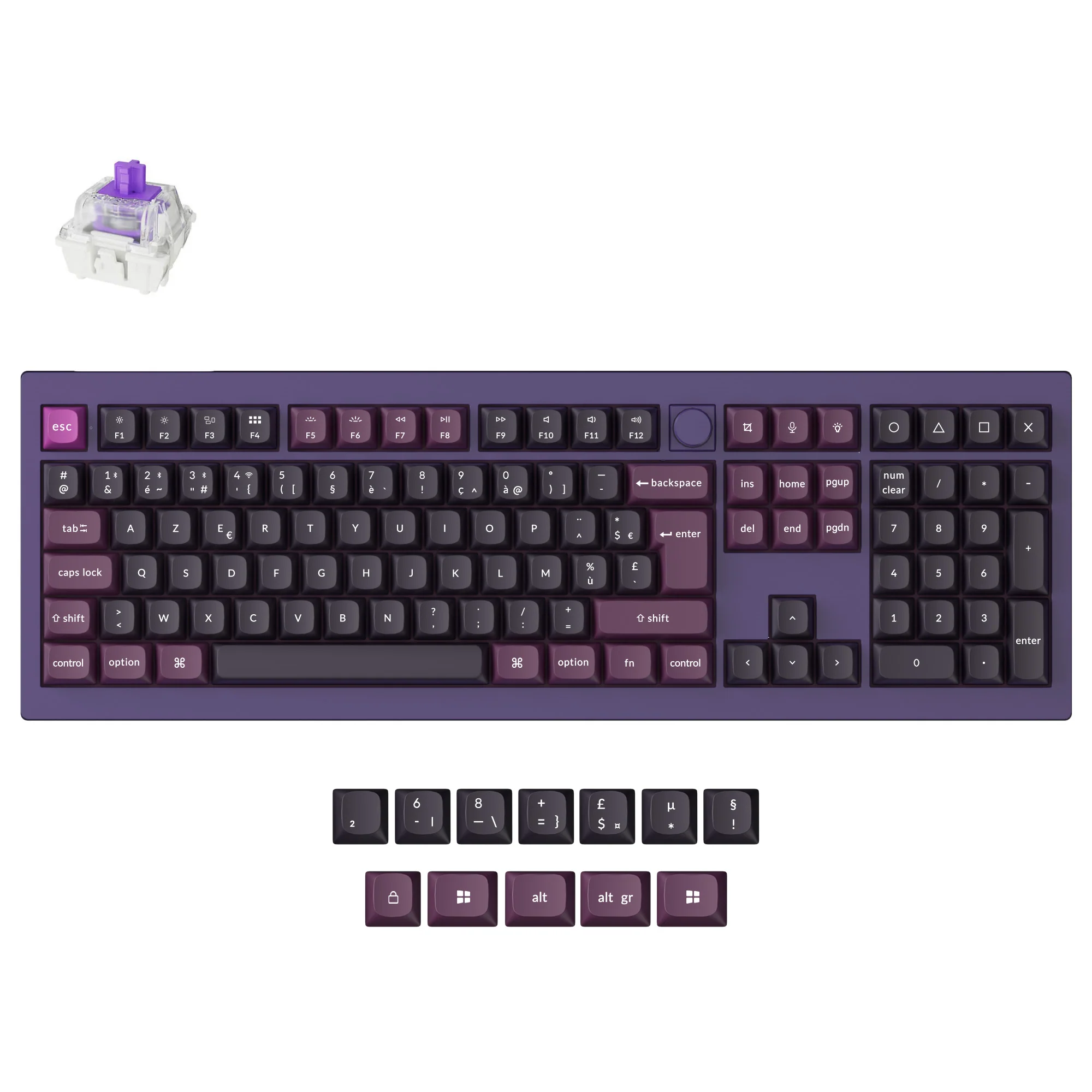 Keychron Q6 HE QMK Wireless Custom Keyboard ISO Layout Collection - Image 10