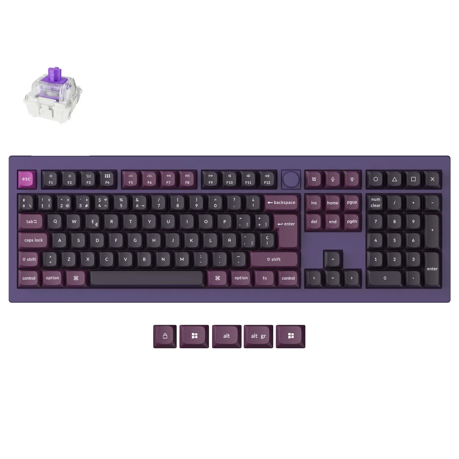 Keychron Q6 HE QMK Wireless Custom Keyboard ISO Layout Collection - Image 9