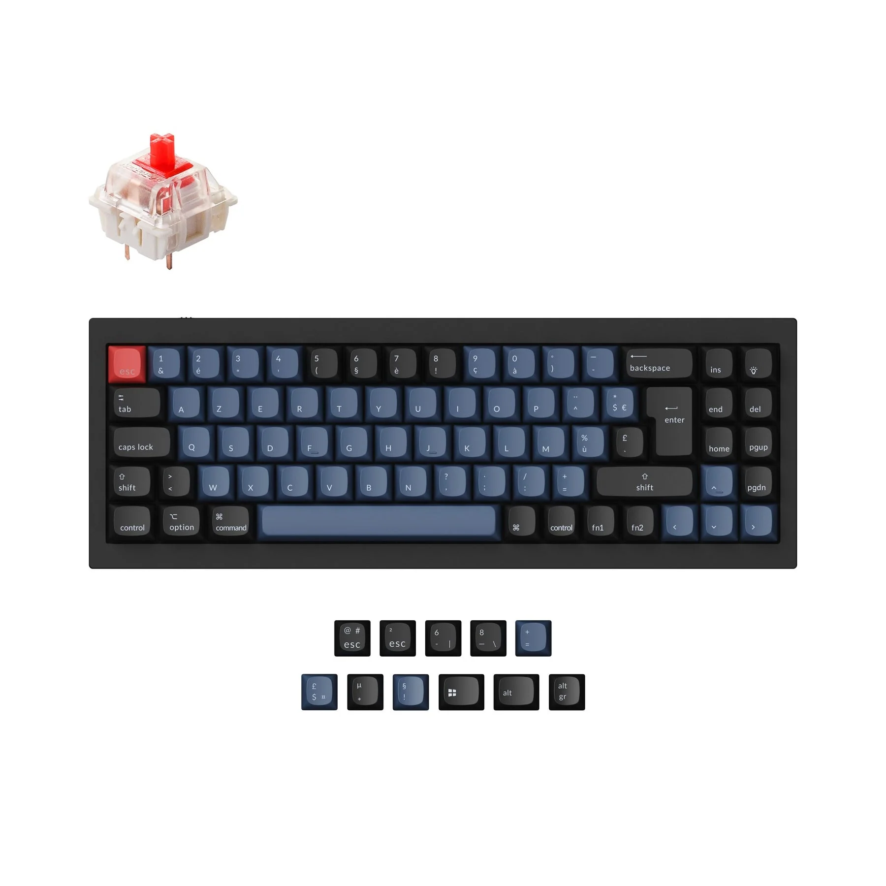 Keychron Q7 QMK Custom Mechanical Keyboard ISO Layout Collection - Image 7