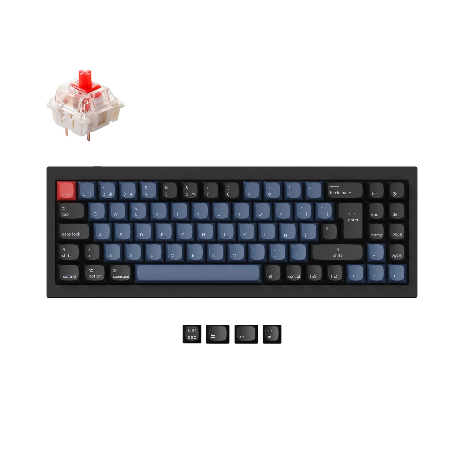 Keychron Q7 QMK Custom Mechanical Keyboard ISO Layout Collection - Image 9