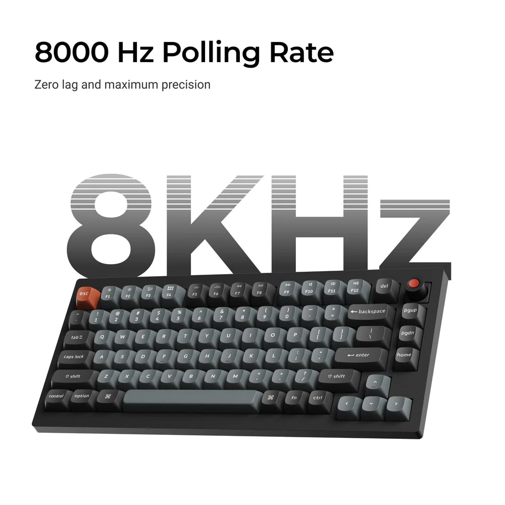 Keychron V1 8K QMK Wired Custom Mechanical Keyboard (US ANSI Layout) - Image 3