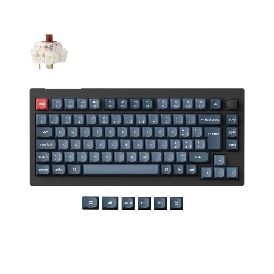Keychron V1 Max QMK Wireless Custom Mechanical Keyboard ISO Layout Collection - Image 11