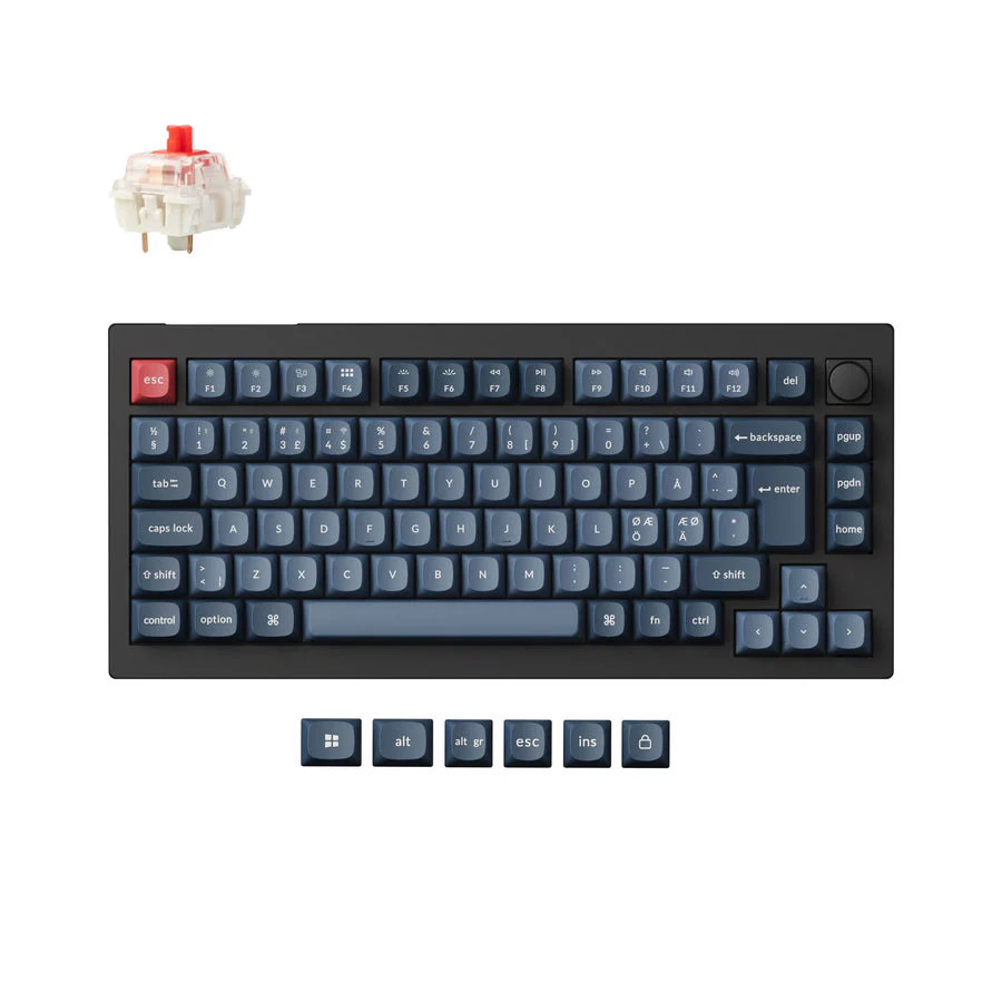 Keychron V1 Max QMK Wireless Custom Mechanical Keyboard ISO Layout Collection - Image 7