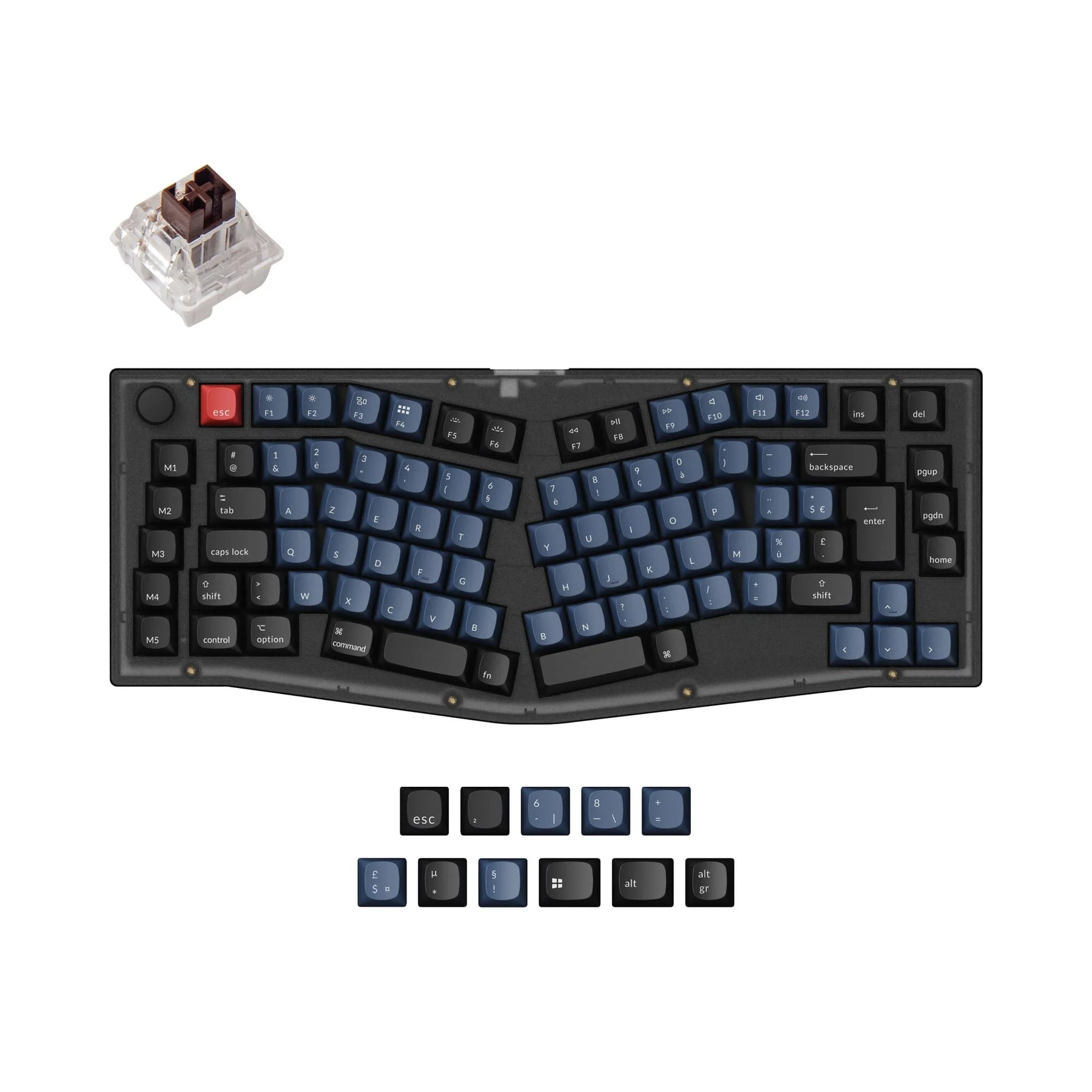 Keychron V10 (Alice Layout) QMK Custom Mechanical Keyboard ISO Layout Collection - Image 10
