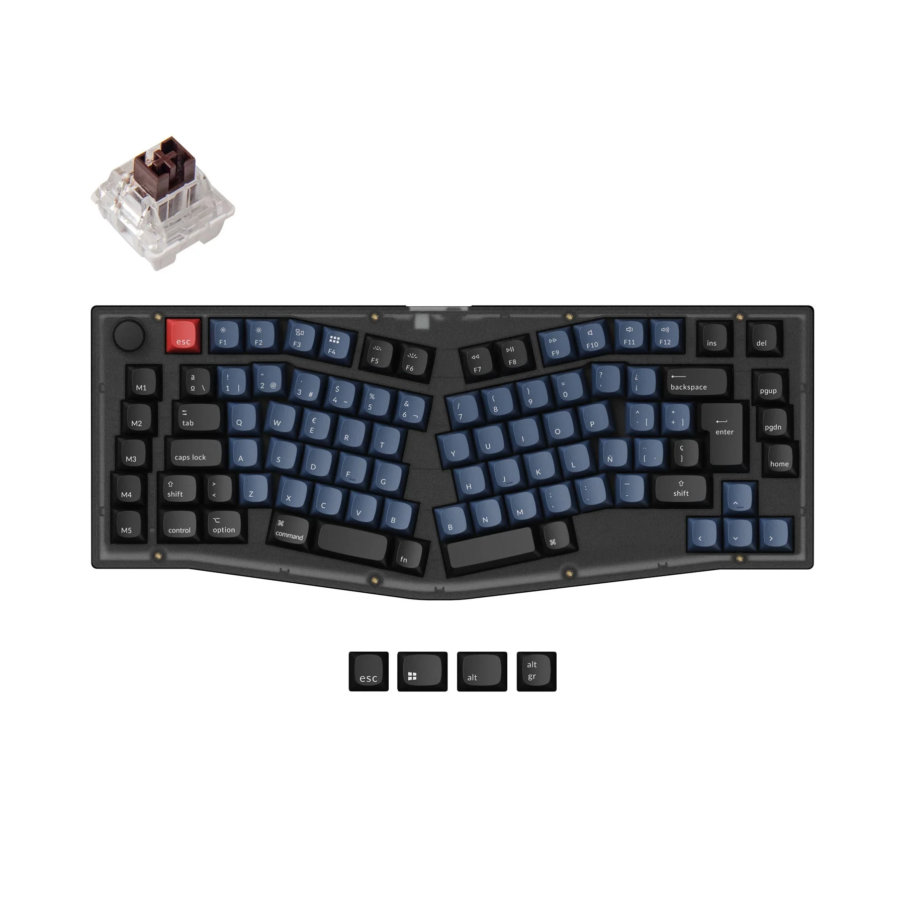 Keychron V10 (Alice Layout) QMK Custom Mechanical Keyboard ISO Layout Collection - Image 12