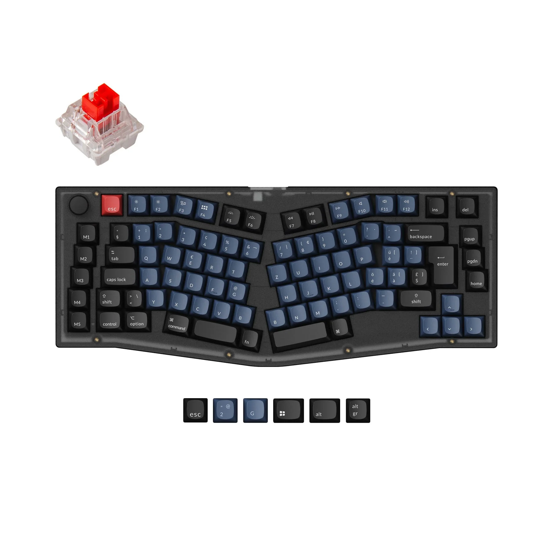 Keychron V10 (Alice Layout) QMK Custom Mechanical Keyboard ISO Layout Collection - Image 3