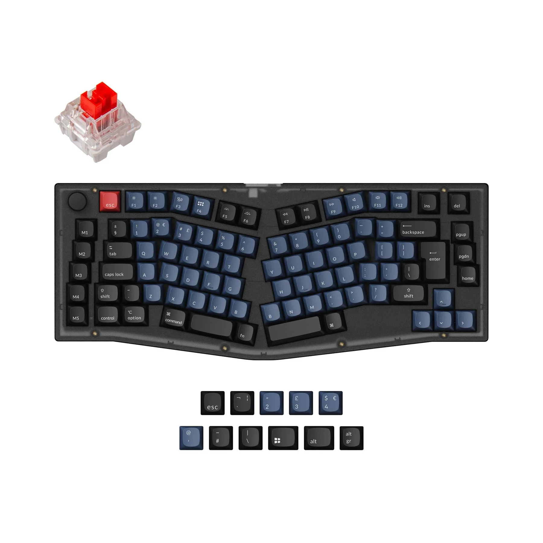 Keychron V10 (Alice Layout) QMK Custom Mechanical Keyboard ISO Layout Collection - Image 7