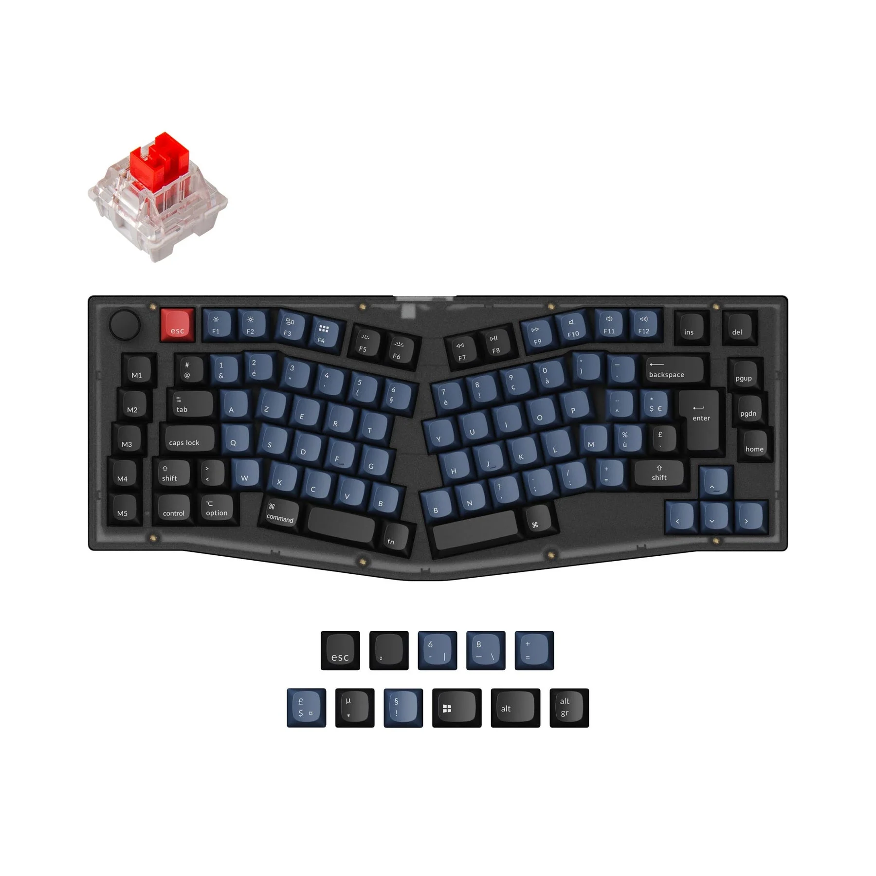 Keychron V10 (Alice Layout) QMK Custom Mechanical Keyboard ISO Layout Collection - Image 9