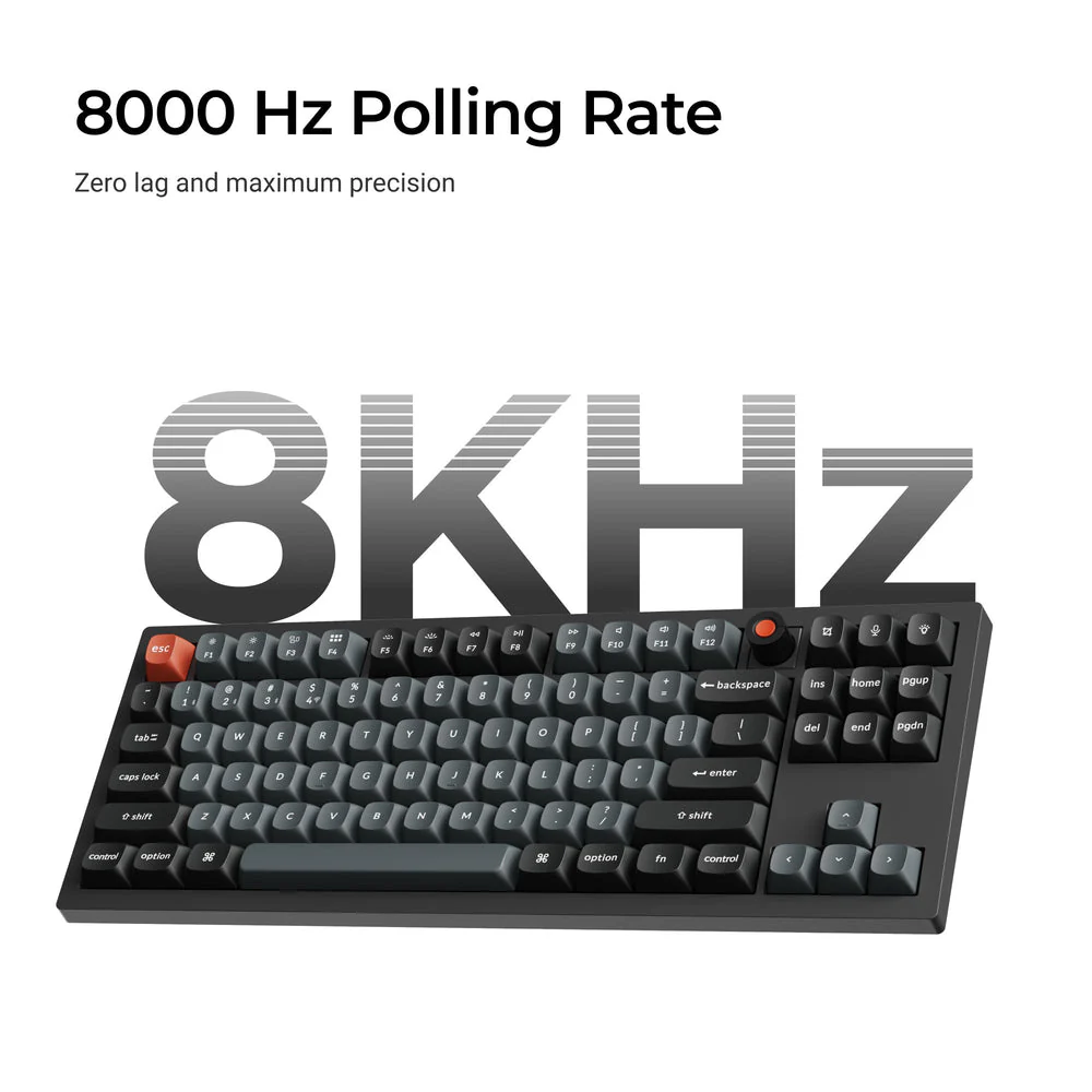 Keychron V3 8K QMK Wired Custom Mechanical Keyboard (US ANSI Layout) - Image 3