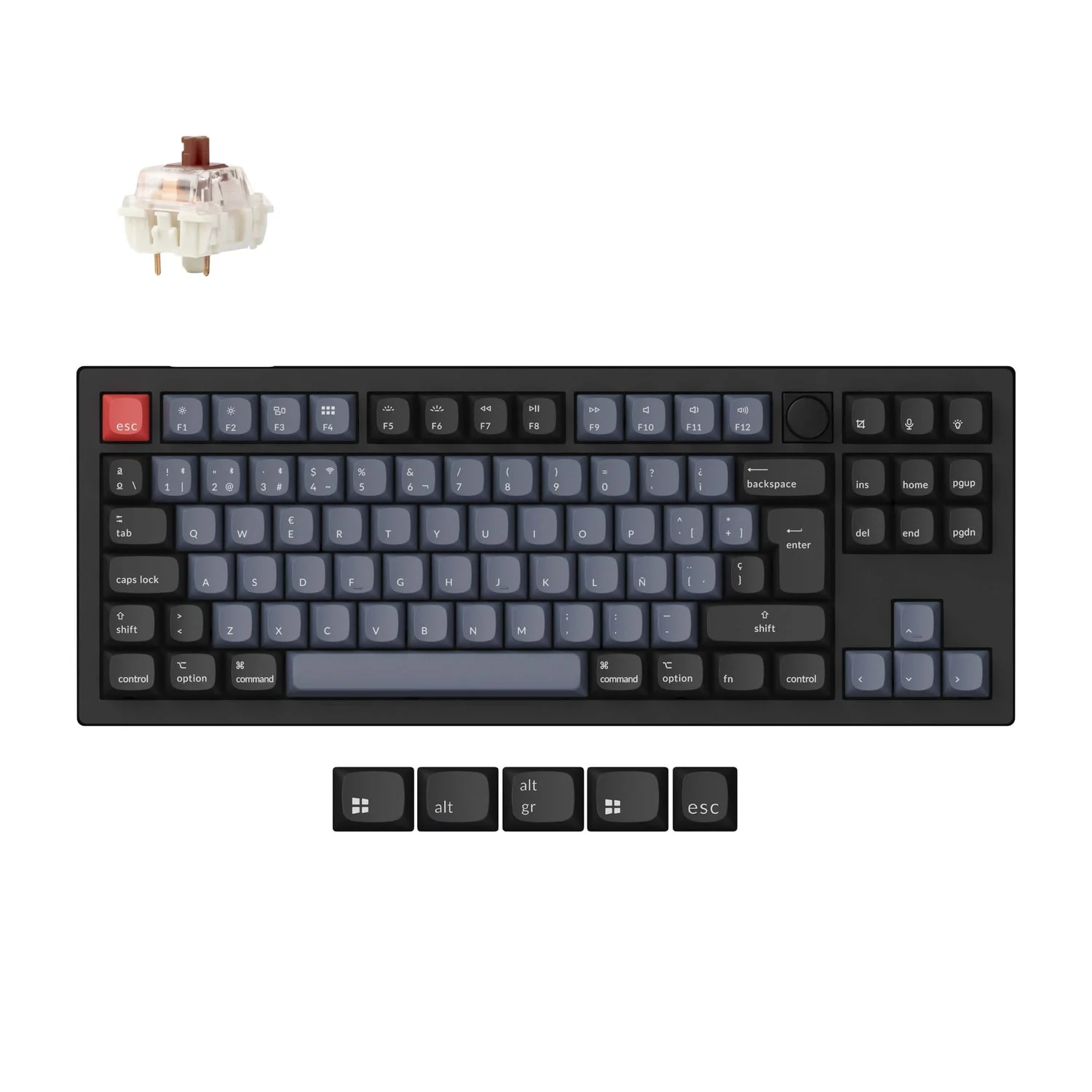 Keychron V3 Max QMK/VIA Wireless Custom Mechanical Keyboard ISO Layout Collection - Image 14