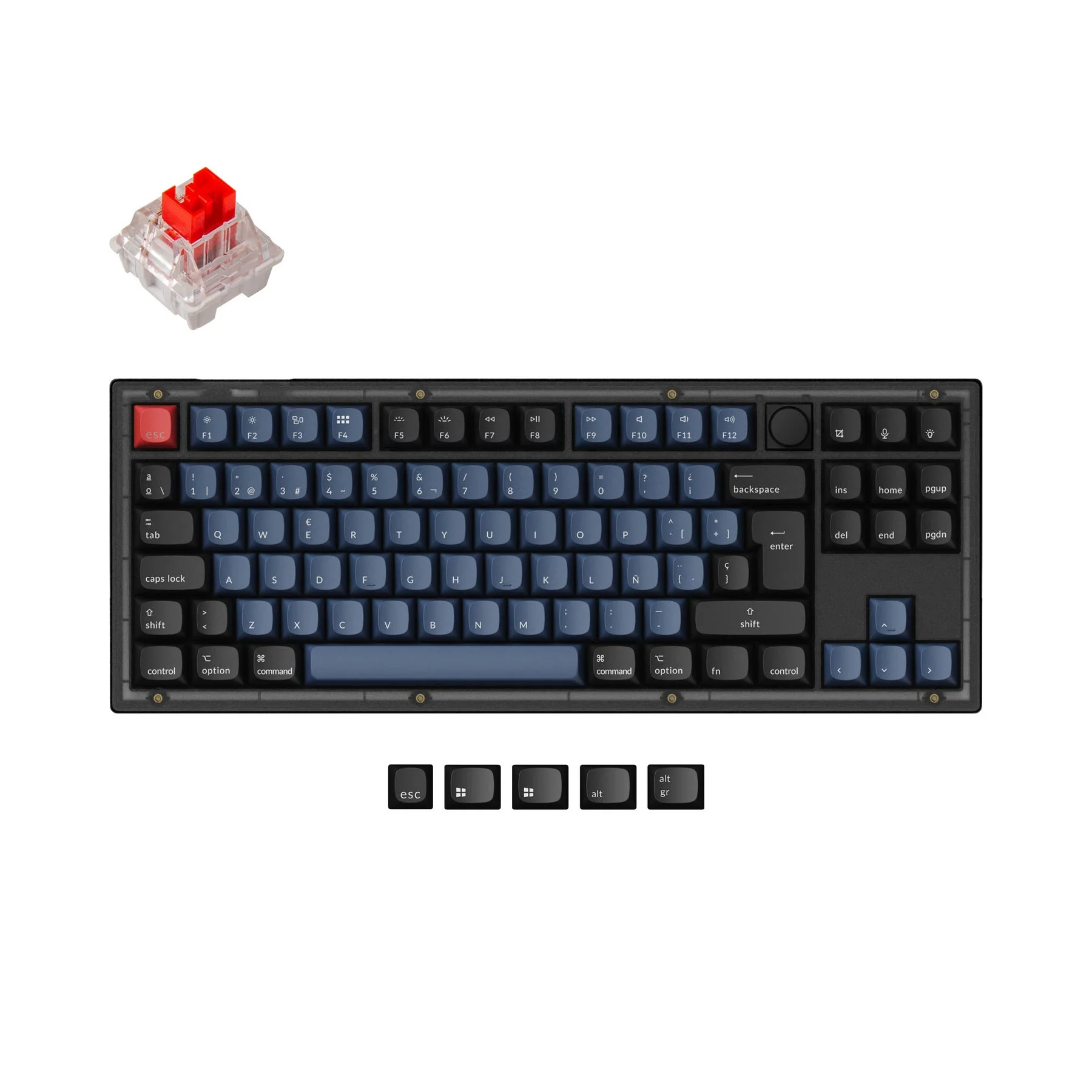 Keychron V3 QMK Custom Mechanical Keyboard ISO Layout Collection - Image 11