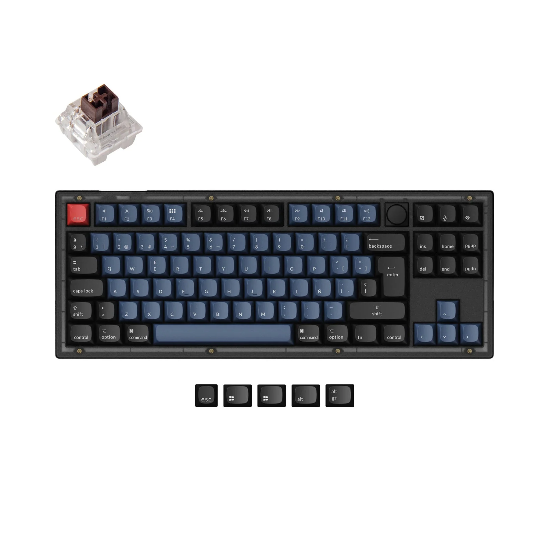 Keychron V3 QMK Custom Mechanical Keyboard ISO Layout Collection - Image 12