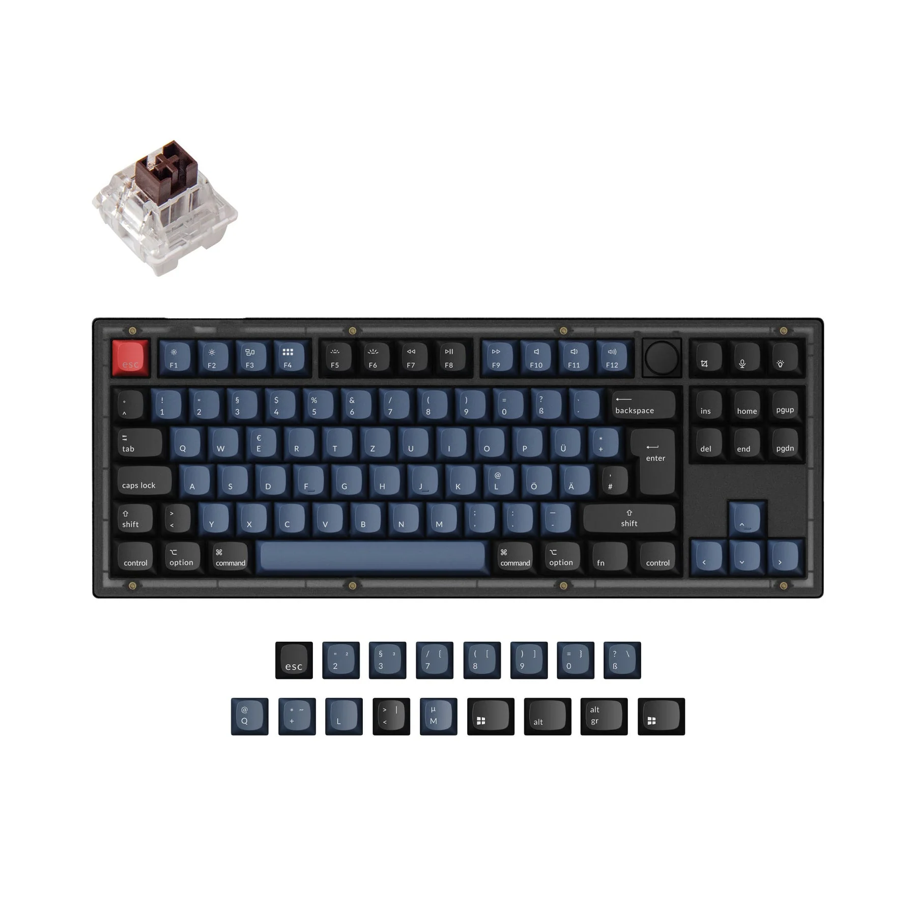 Keychron V3 QMK Custom Mechanical Keyboard ISO Layout Collection - Image 6