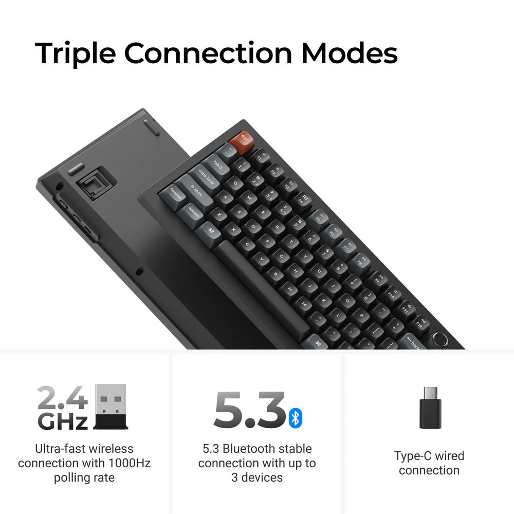 Keychron V3 Ultra 8K Wireless Custom Mechanical Keyboard ISO Layout Collection - Image 5