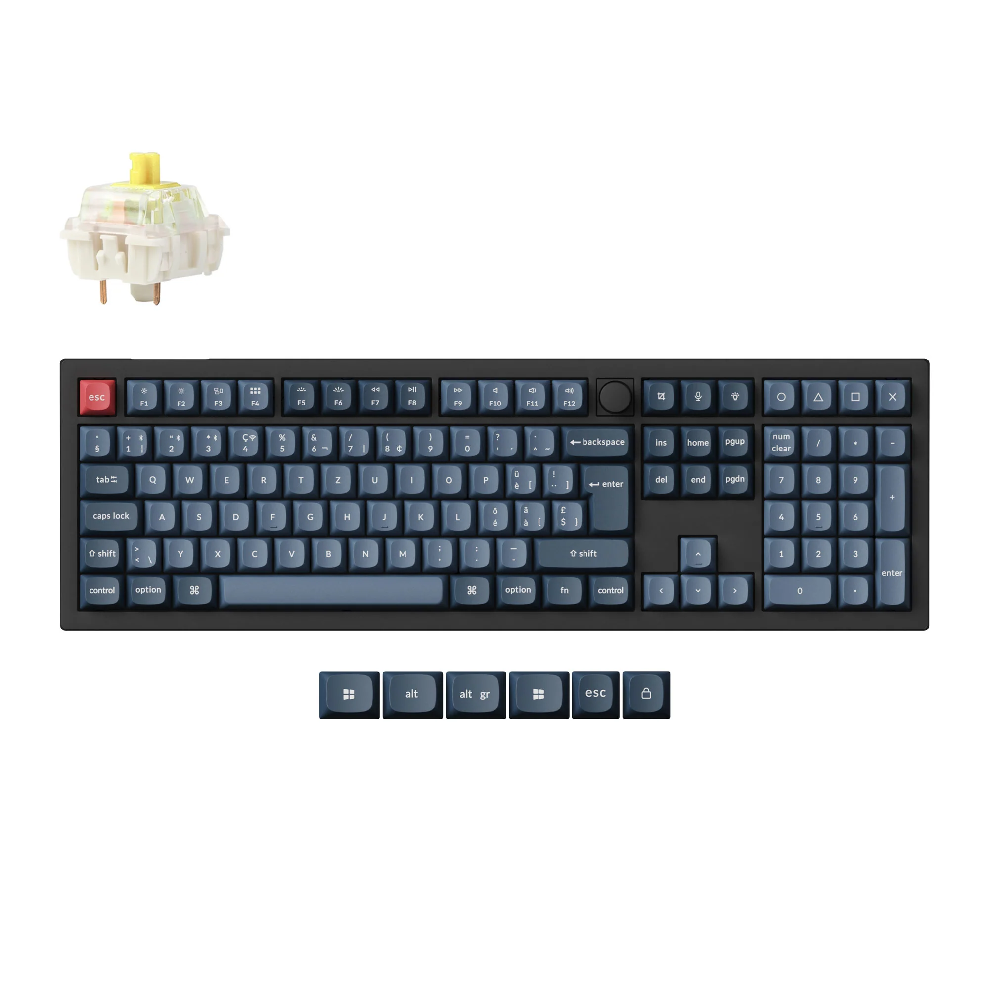 Keychron V6 Max QMK Wireless Custom Mechanical Keyboard ISO Layout Collection - Image 13