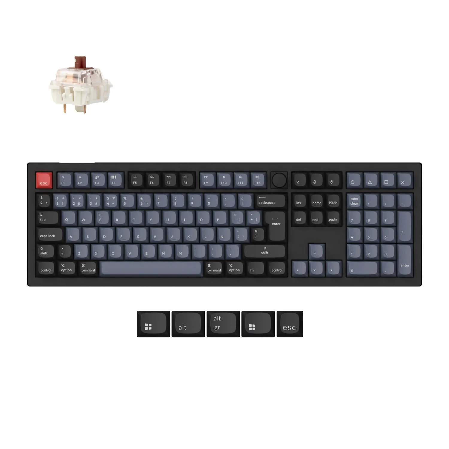 Keychron V6 Max QMK Wireless Custom Mechanical Keyboard ISO Layout Collection - Image 15