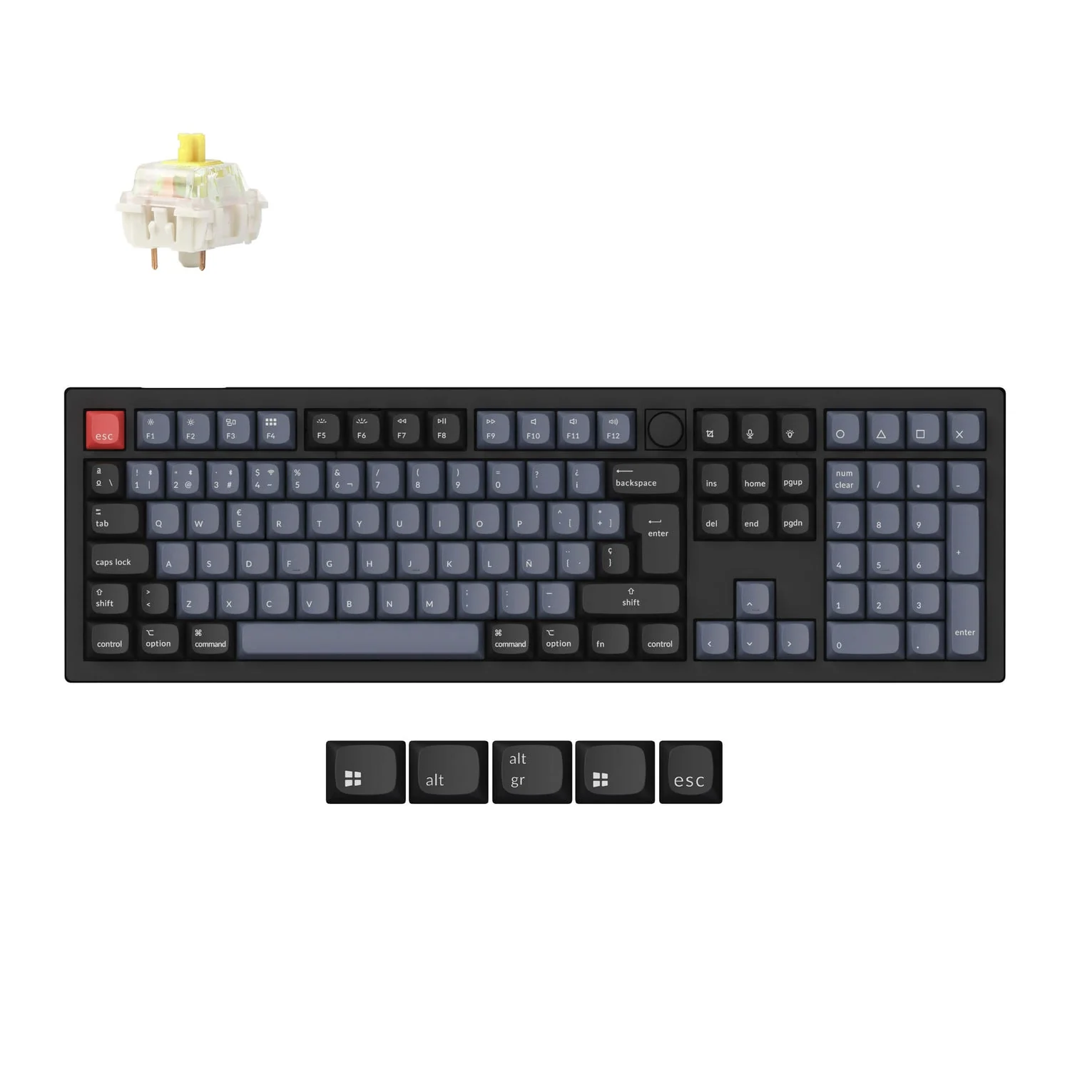 Keychron V6 Max QMK Wireless Custom Mechanical Keyboard ISO Layout Collection - Image 16