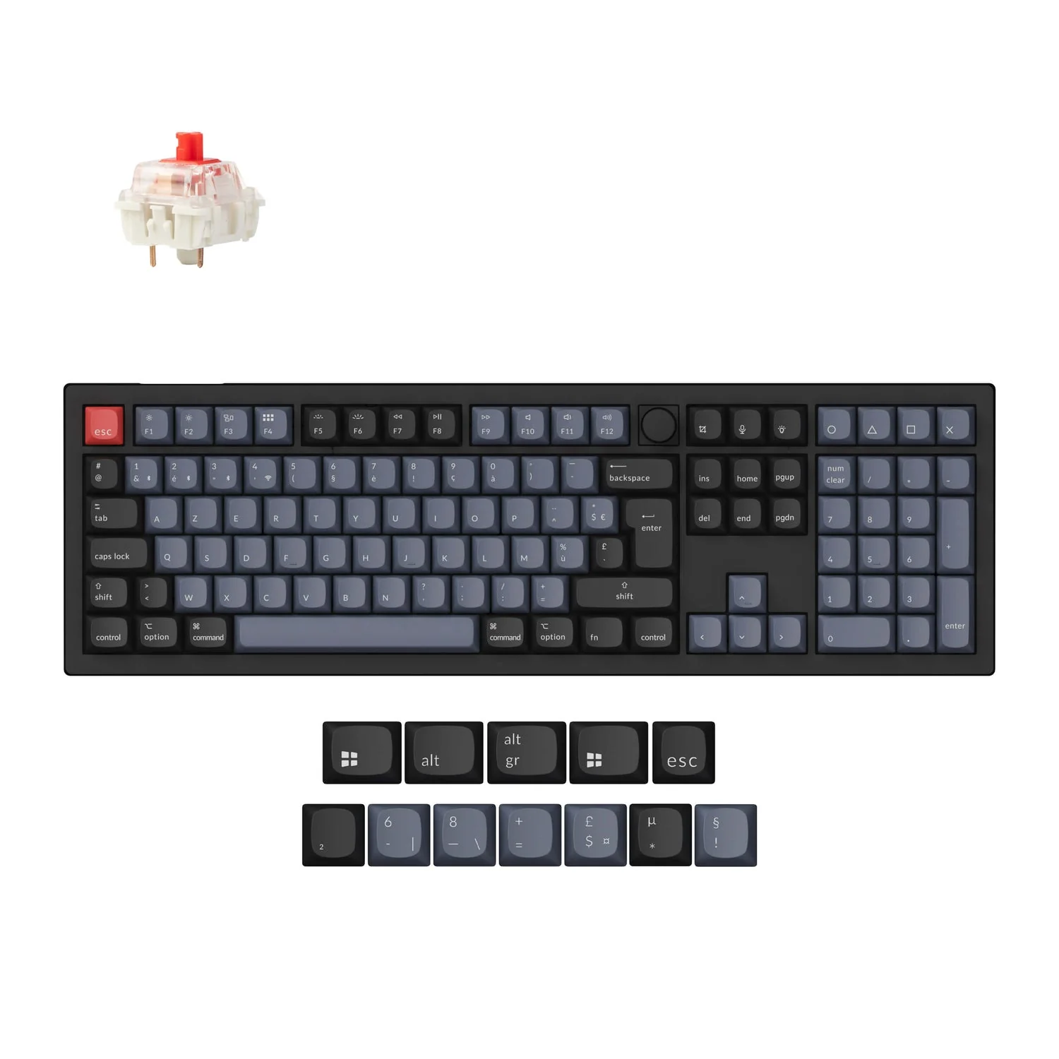 Keychron V6 Max QMK Wireless Custom Mechanical Keyboard ISO Layout Collection - Image 17