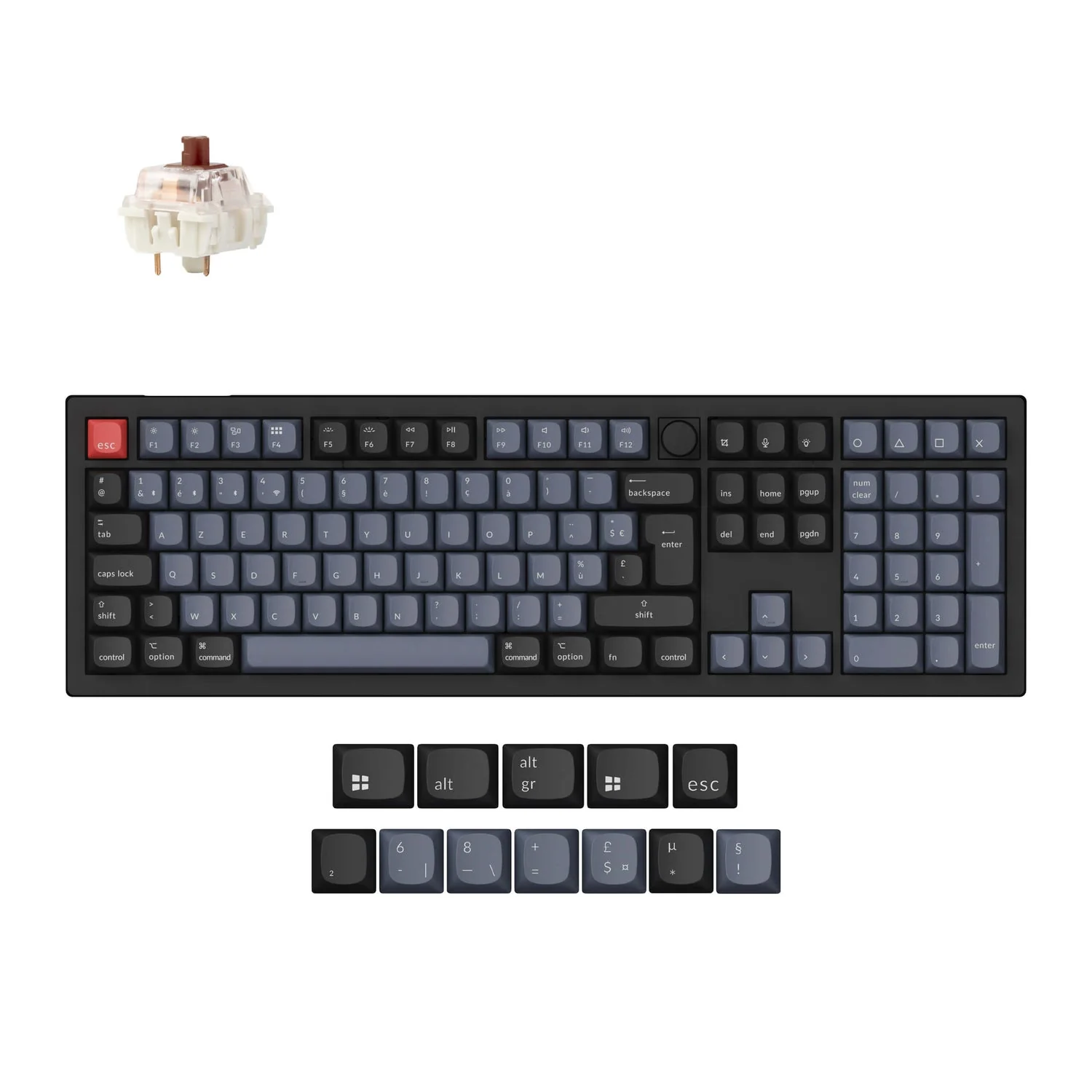 Keychron V6 Max QMK Wireless Custom Mechanical Keyboard ISO Layout Collection - Image 18