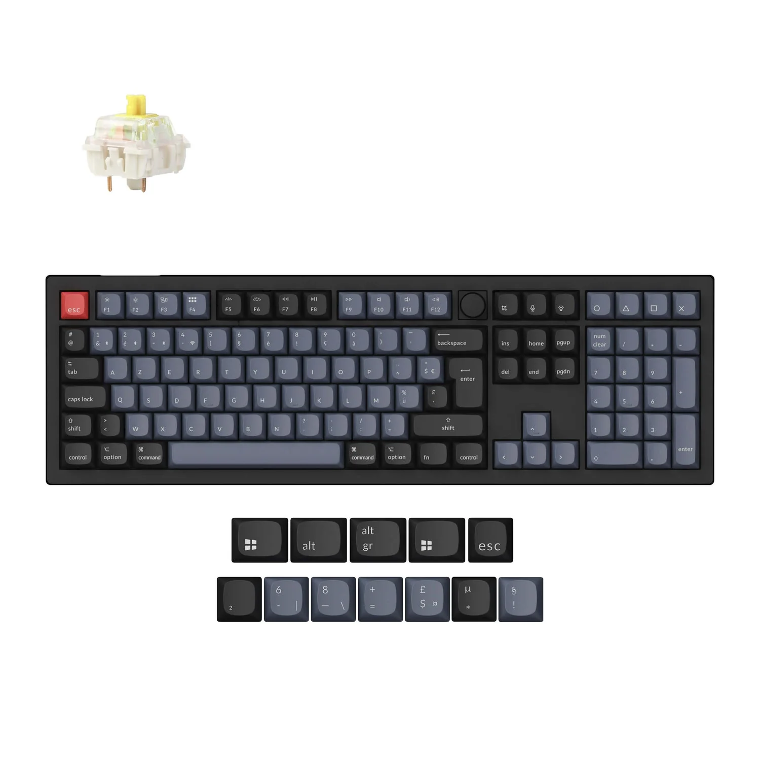 Keychron V6 Max QMK Wireless Custom Mechanical Keyboard ISO Layout Collection - Image 19