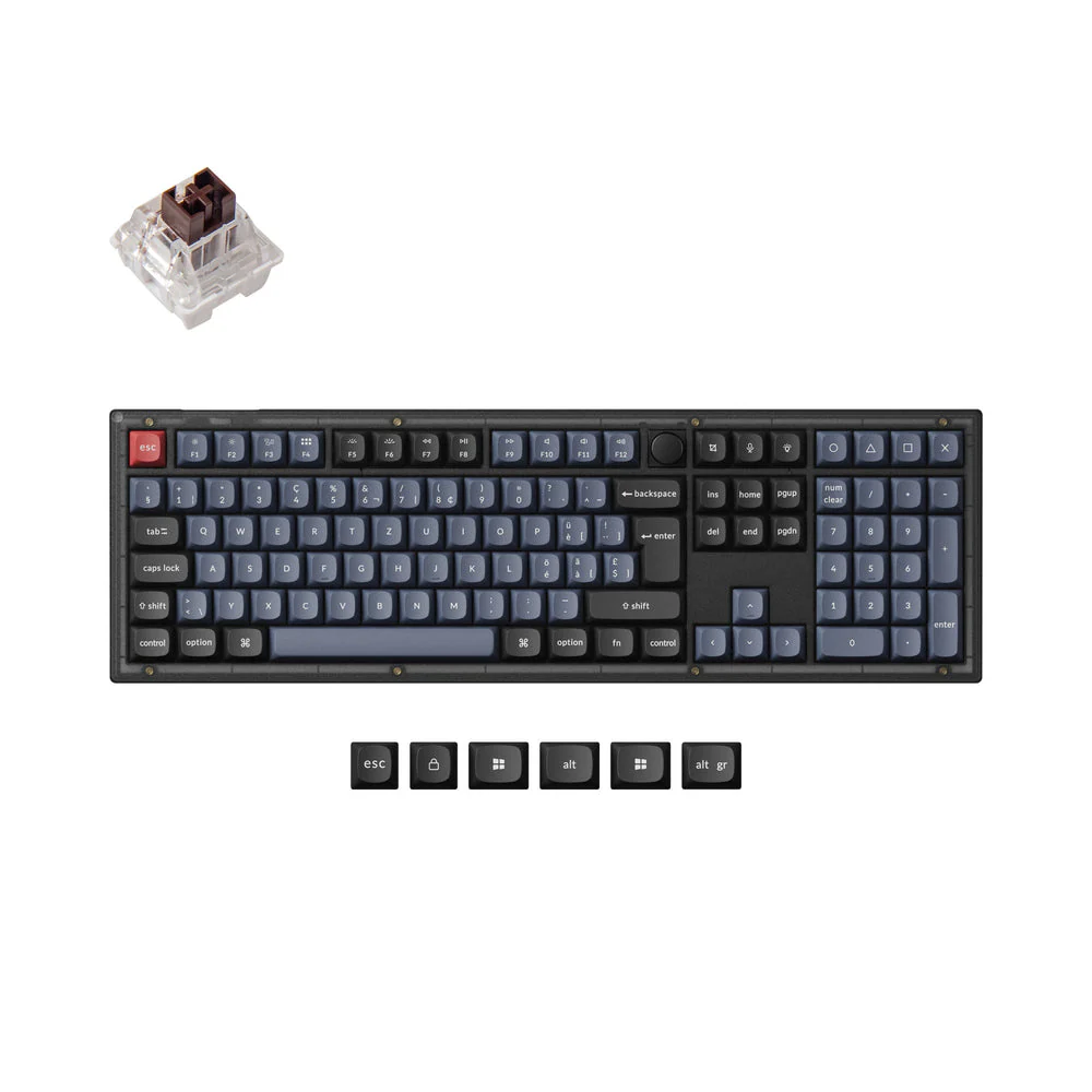Keychron V6 QMK Custom Mechanical Keyboard ISO Layout Collection - Image 18