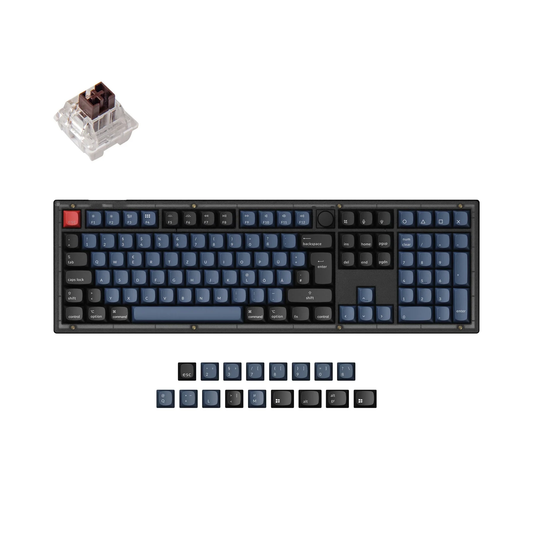 Keychron V6 QMK Custom Mechanical Keyboard ISO Layout Collection - Image 2